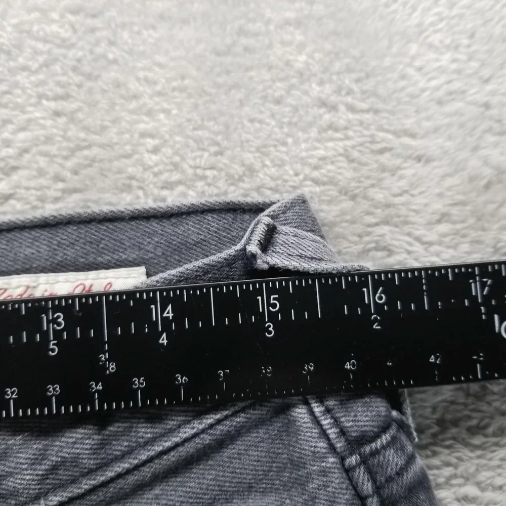 True Religion Jeans Mens 34x32 Gray Rocco Slim Straight‎ Charcoal Made In Italy
